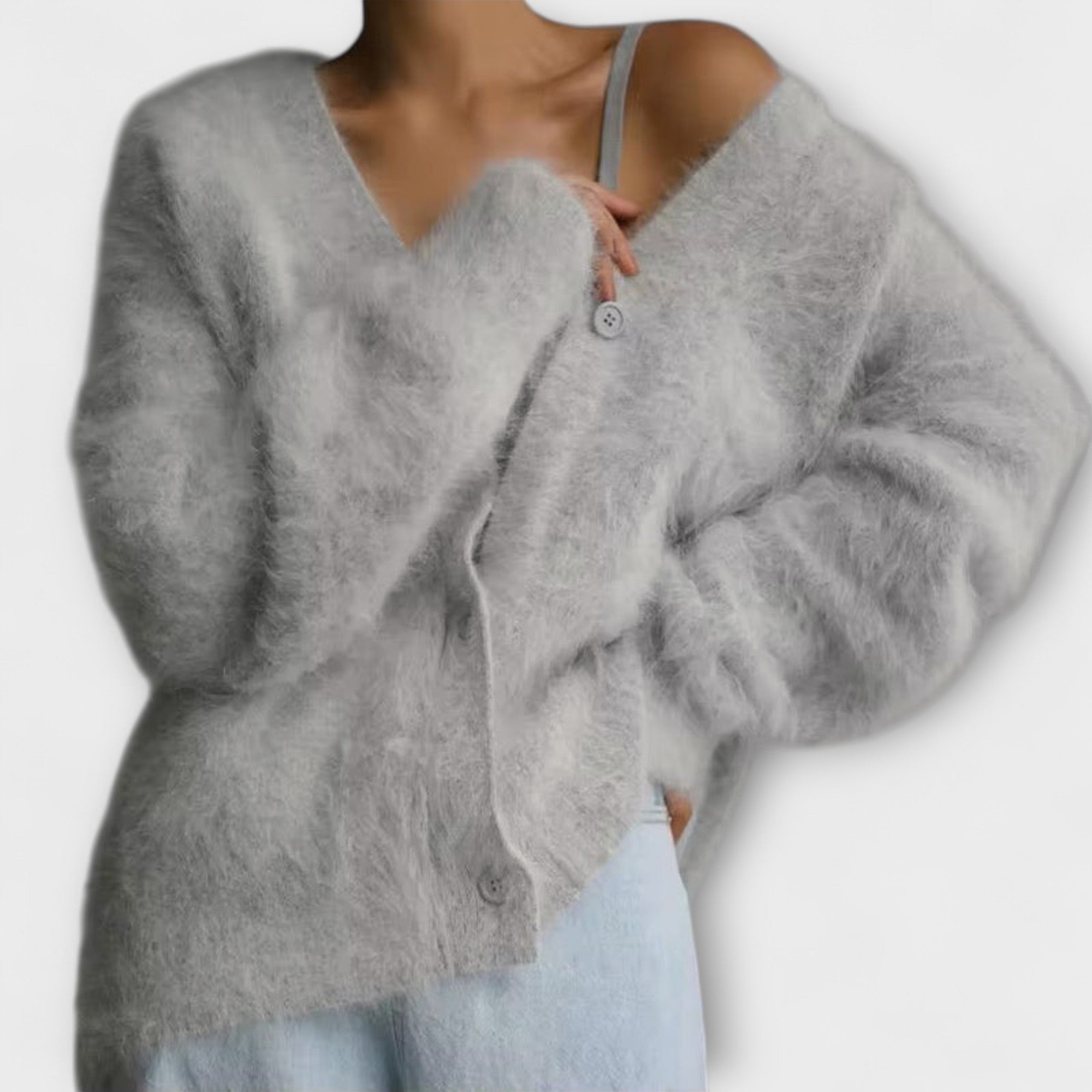 Gerd - Beige kosete jakke