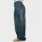 Reidun - Glitrende jeans med ballongsnitt