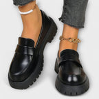 Sara - Svarte platåloafer