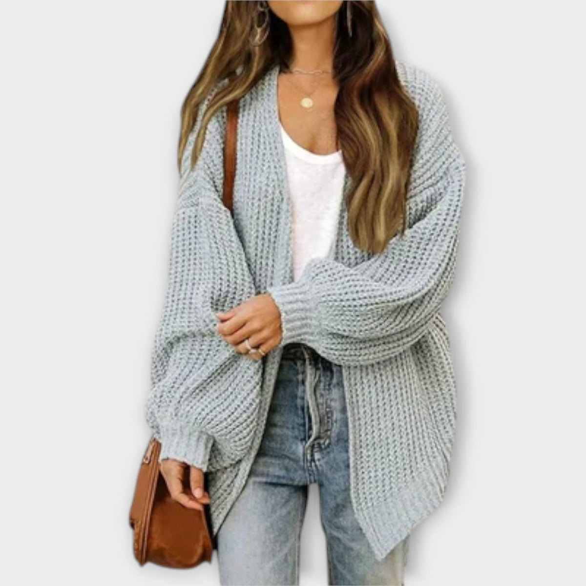 Cathrine - Svart avslappet cardigan