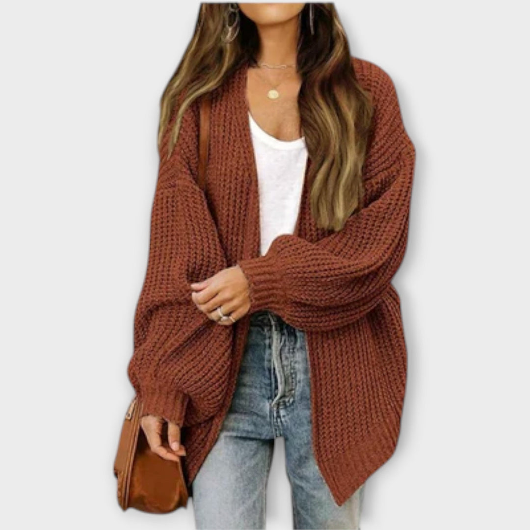 Cathrine - Svart avslappet cardigan