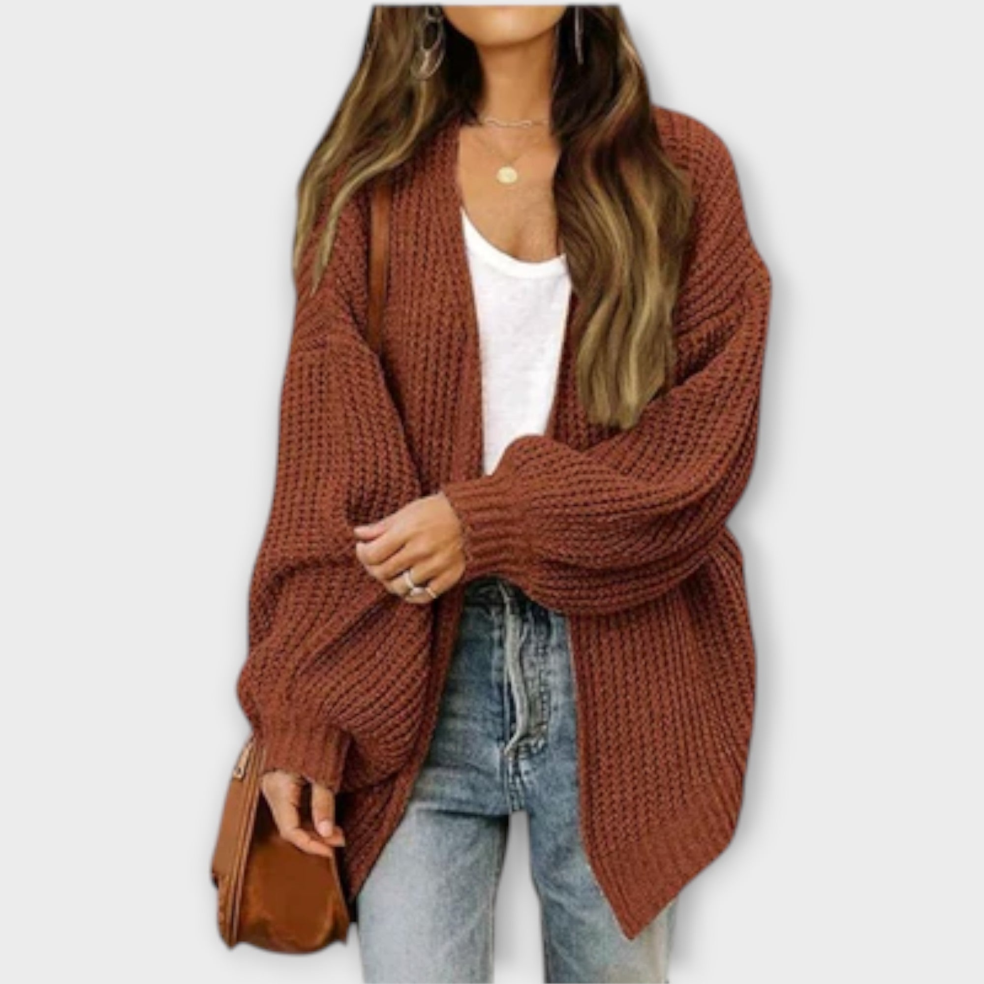 Cathrine - Svart avslappet cardigan