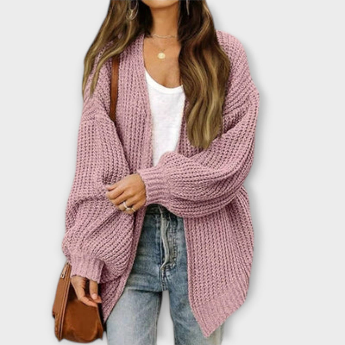 Cathrine - Svart avslappet cardigan