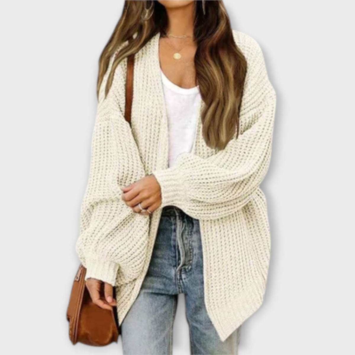 Cathrine - Svart avslappet cardigan
