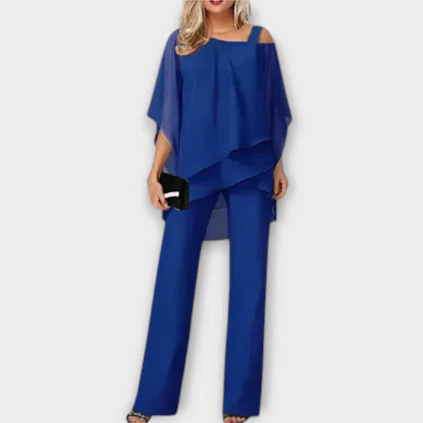 Ingfrid - Svart Chiffon Kveldsett