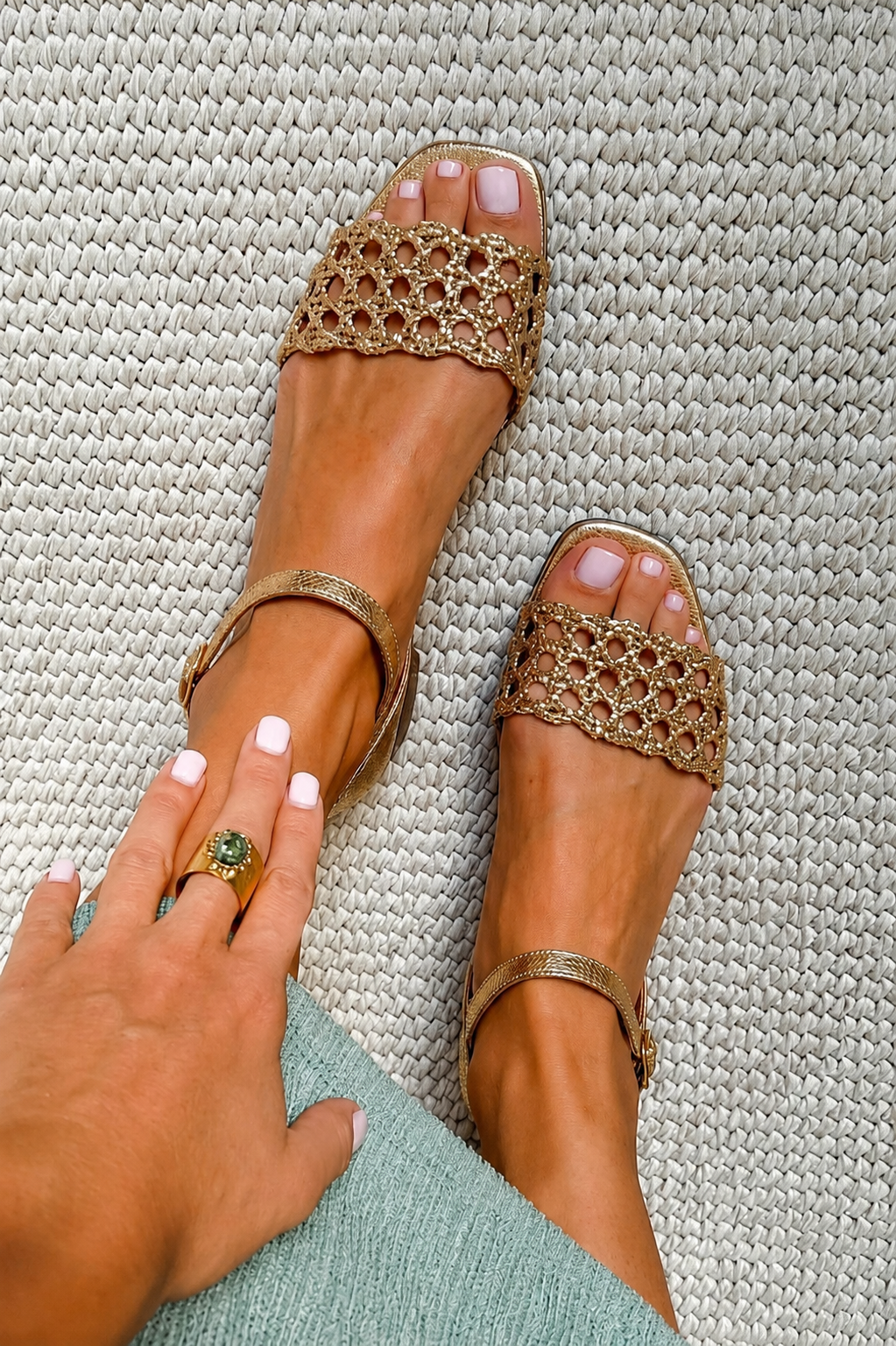 Frida - Gyldne Sommermagiske sandaler