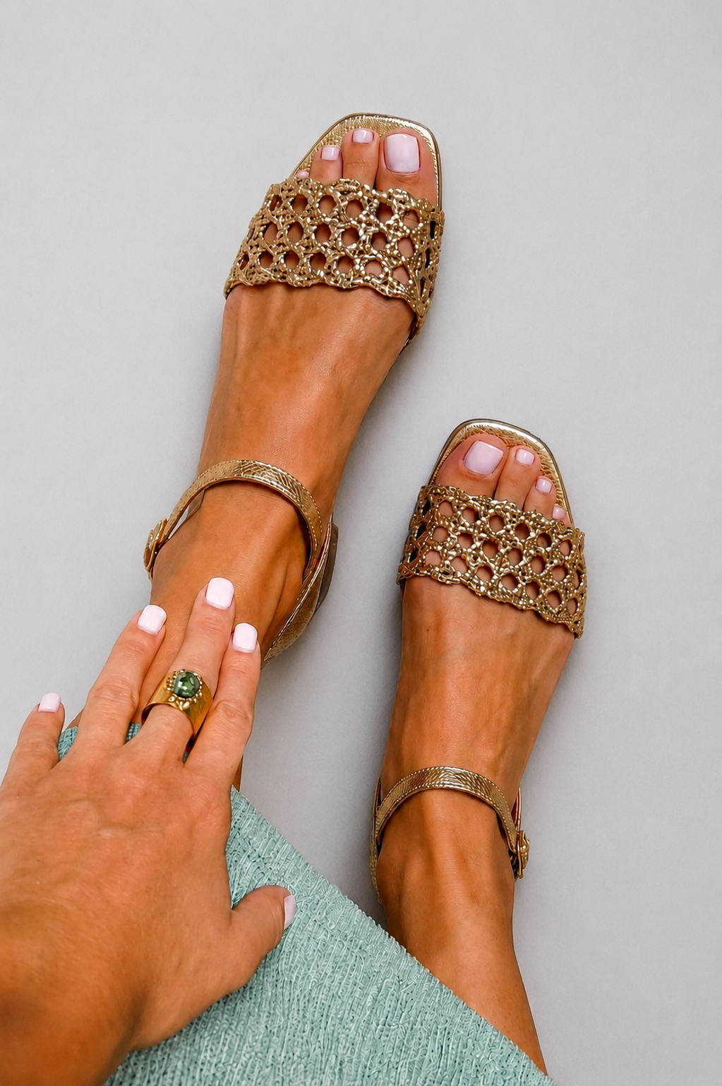 Frida - Gyldne Sommermagiske sandaler