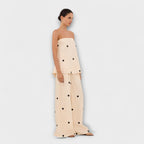 Marianne - Beige Prikkete buksedress