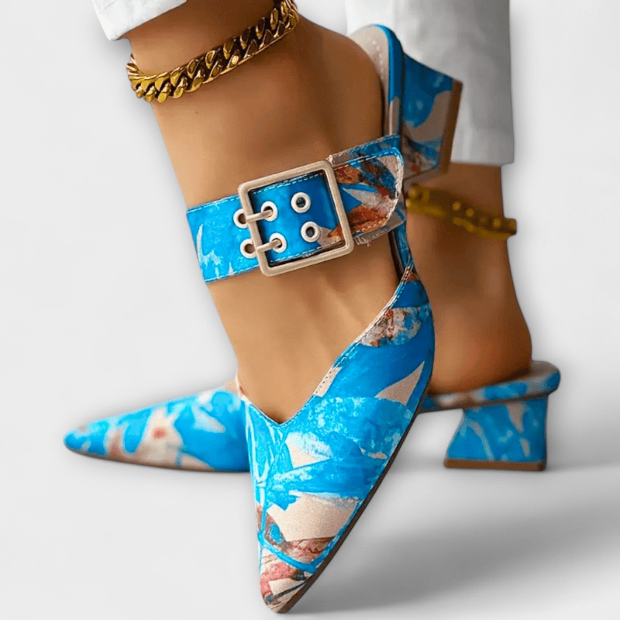 Ingrid - Fargerike Komfortpumps