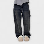 Reidun - Glitrende jeans med ballongsnitt