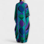 Thea - Fargerik psykedelisk satengkaftan