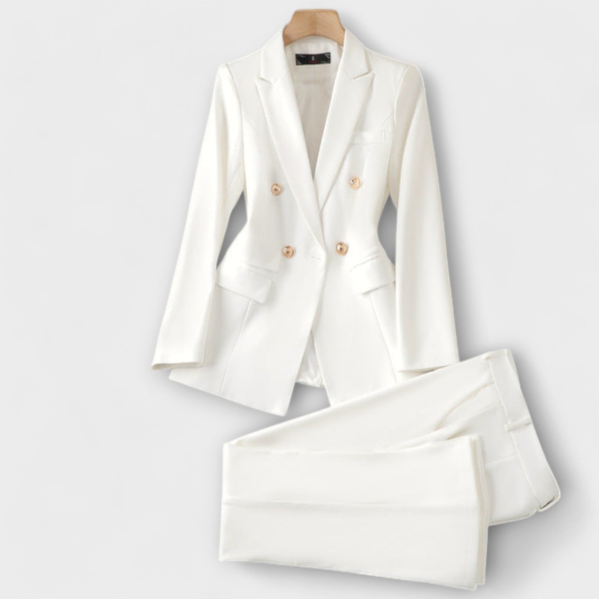Dagny - Hvitt sett med blazer og bukser