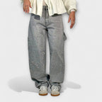 Reidun - Glitrende jeans med ballongsnitt