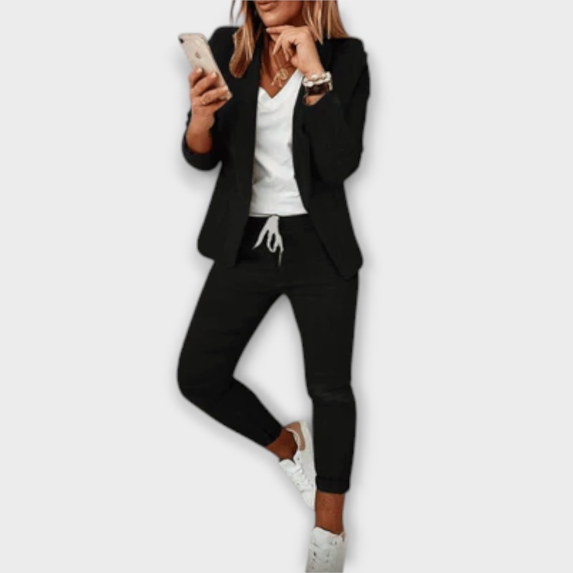 Gunn - Lilla elegant blazer-sett