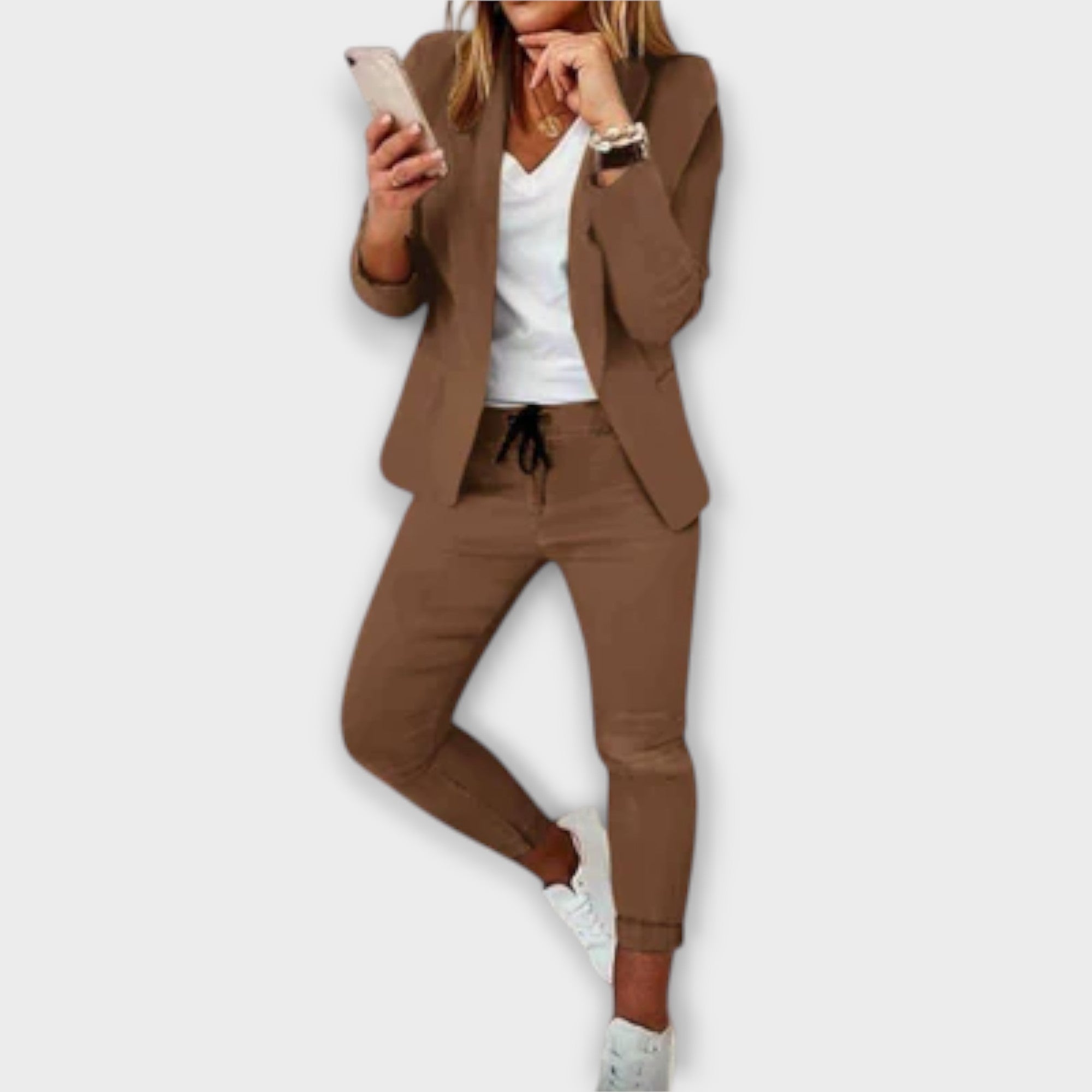 Gunn - Lilla elegant blazer-sett