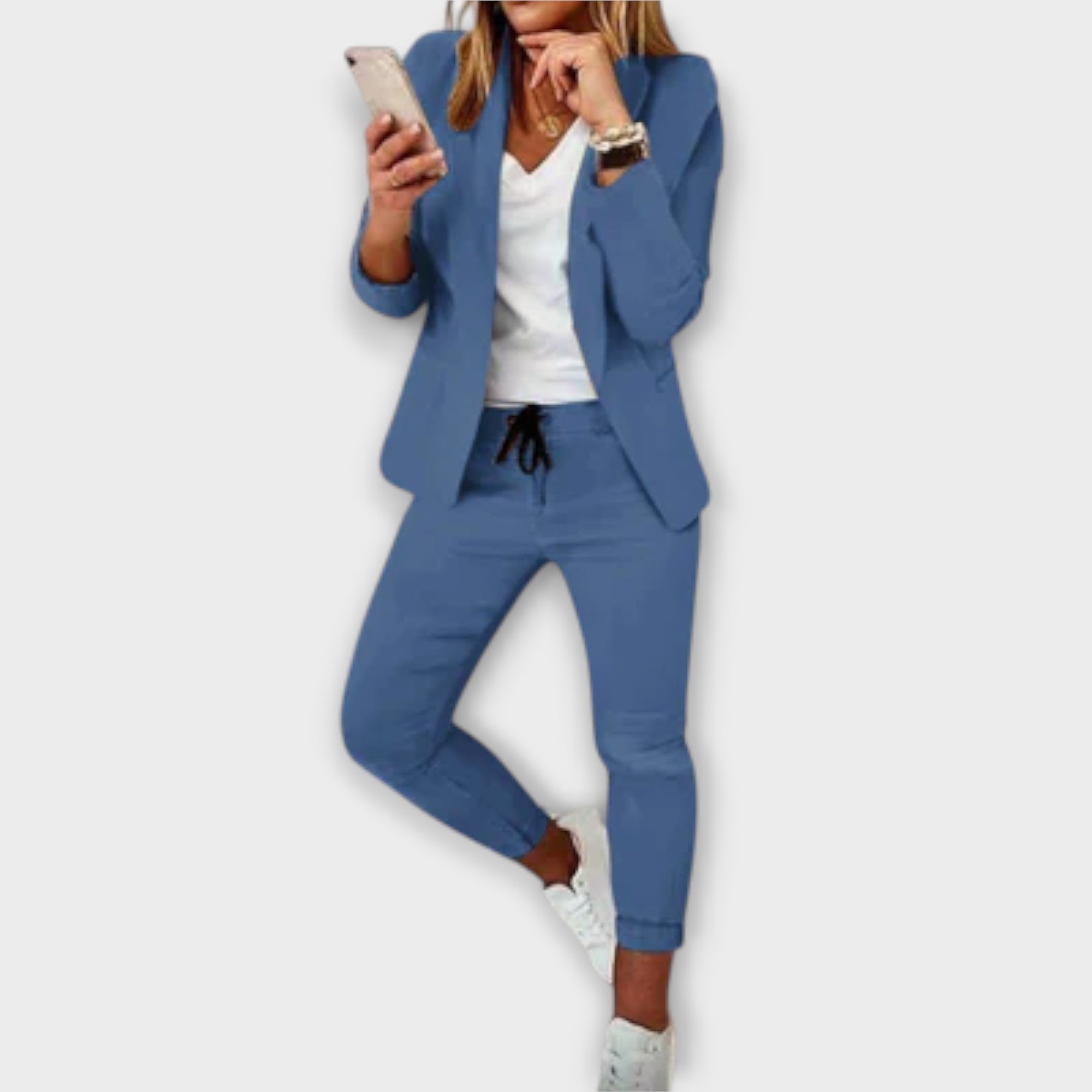 Gunn - Lilla elegant blazer-sett