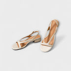 Hege - Elegante Røde Flate Sandaler