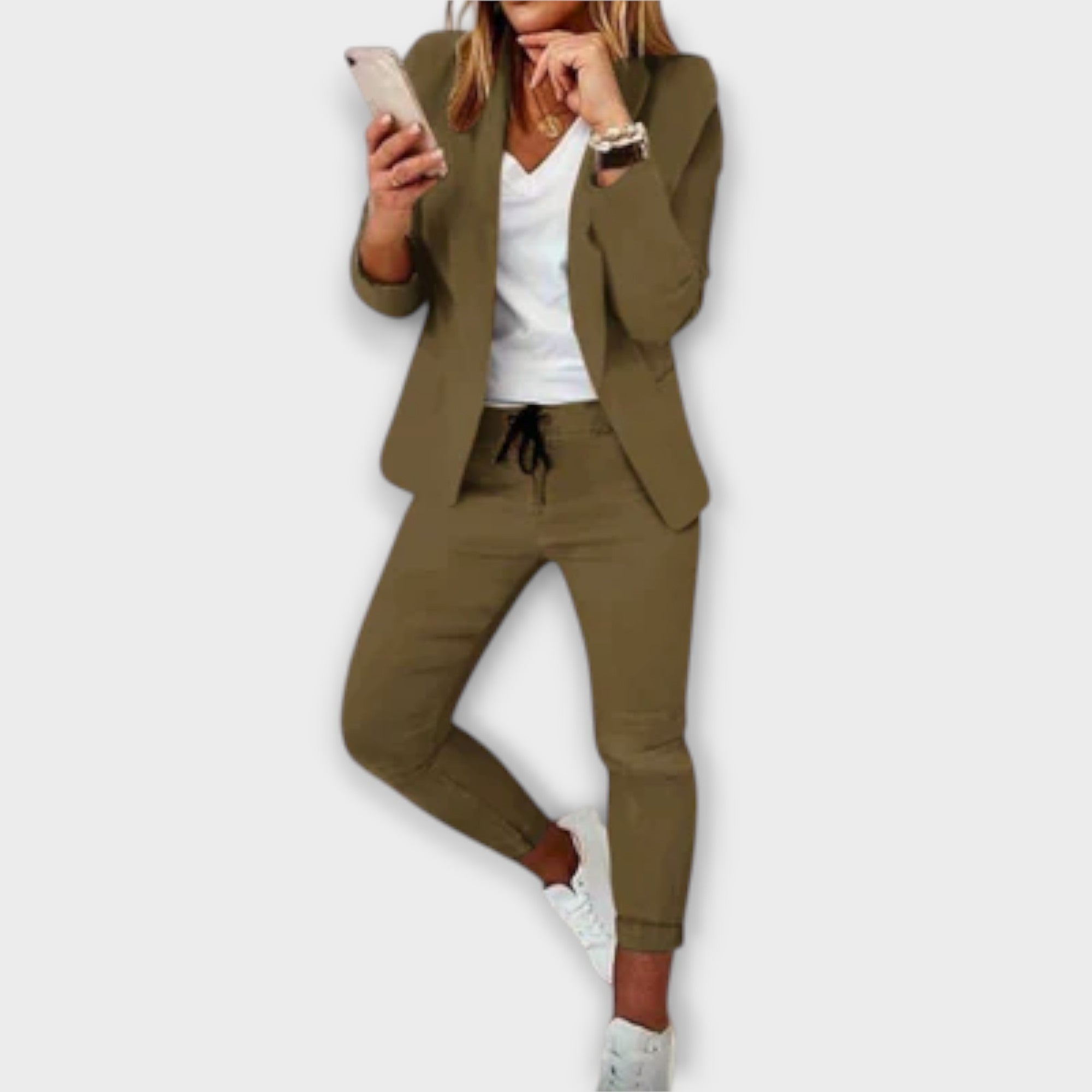 Gunn - Lilla elegant blazer-sett