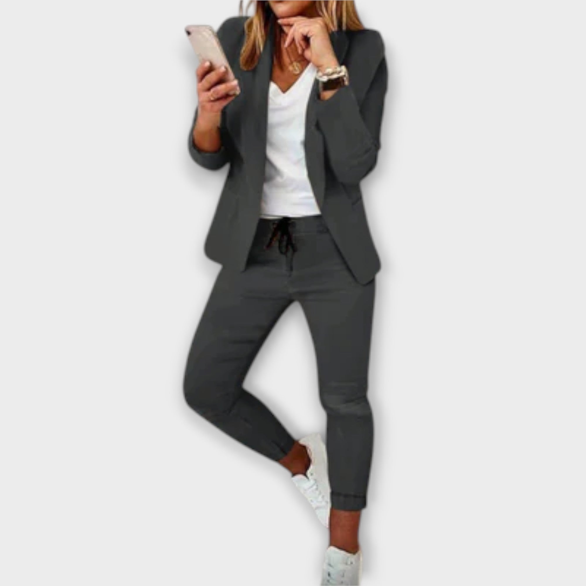 Gunn - Lilla elegant blazer-sett