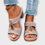 Gudrun - Stilige Sorte Sandaler