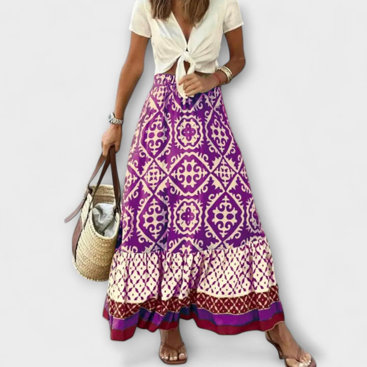 Thea - High summer skirt with high waist
