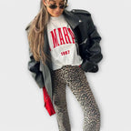 Guro - Nostalgiske jeans med leopardmønster