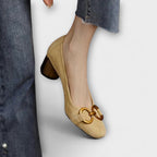 Silje - Pumps med gylden spenne