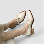 Tone - Mary Janes i krem