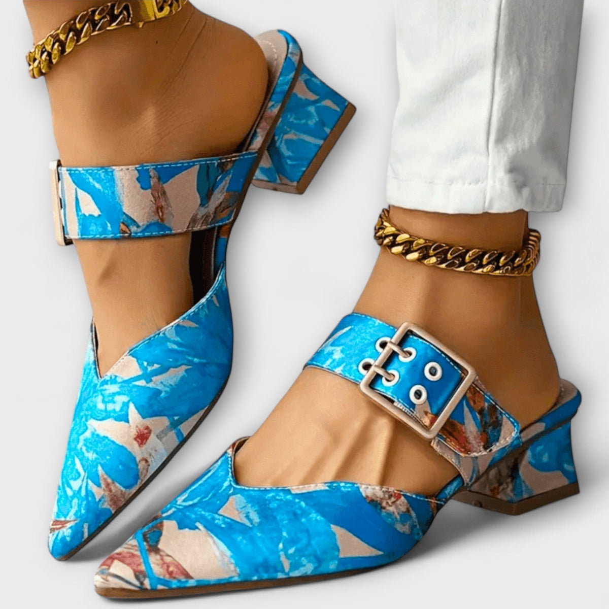 Ingrid - Fargerike Komfortpumps
