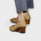 Silje - Pumps med gylden spenne
