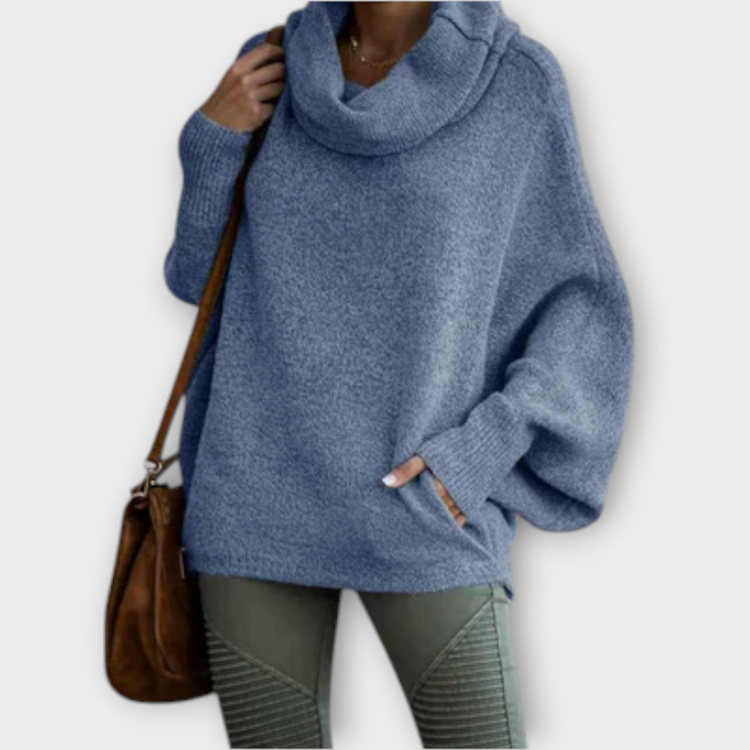 Ronja - Beige elegant turtleneck-genser