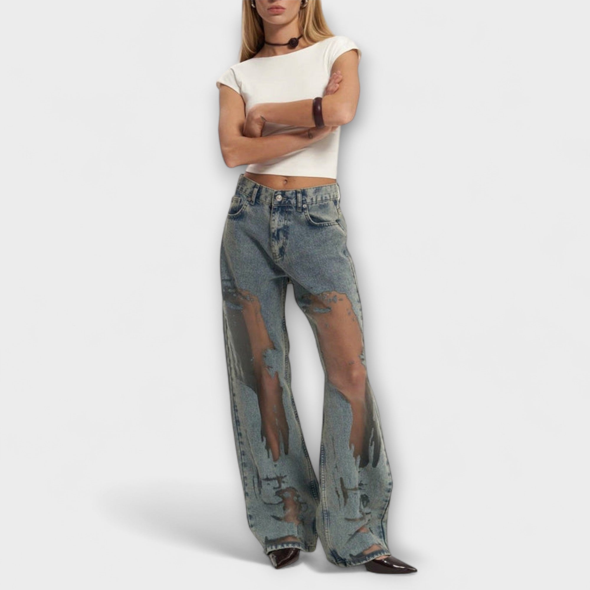 Silje - Klare Blå Jeans