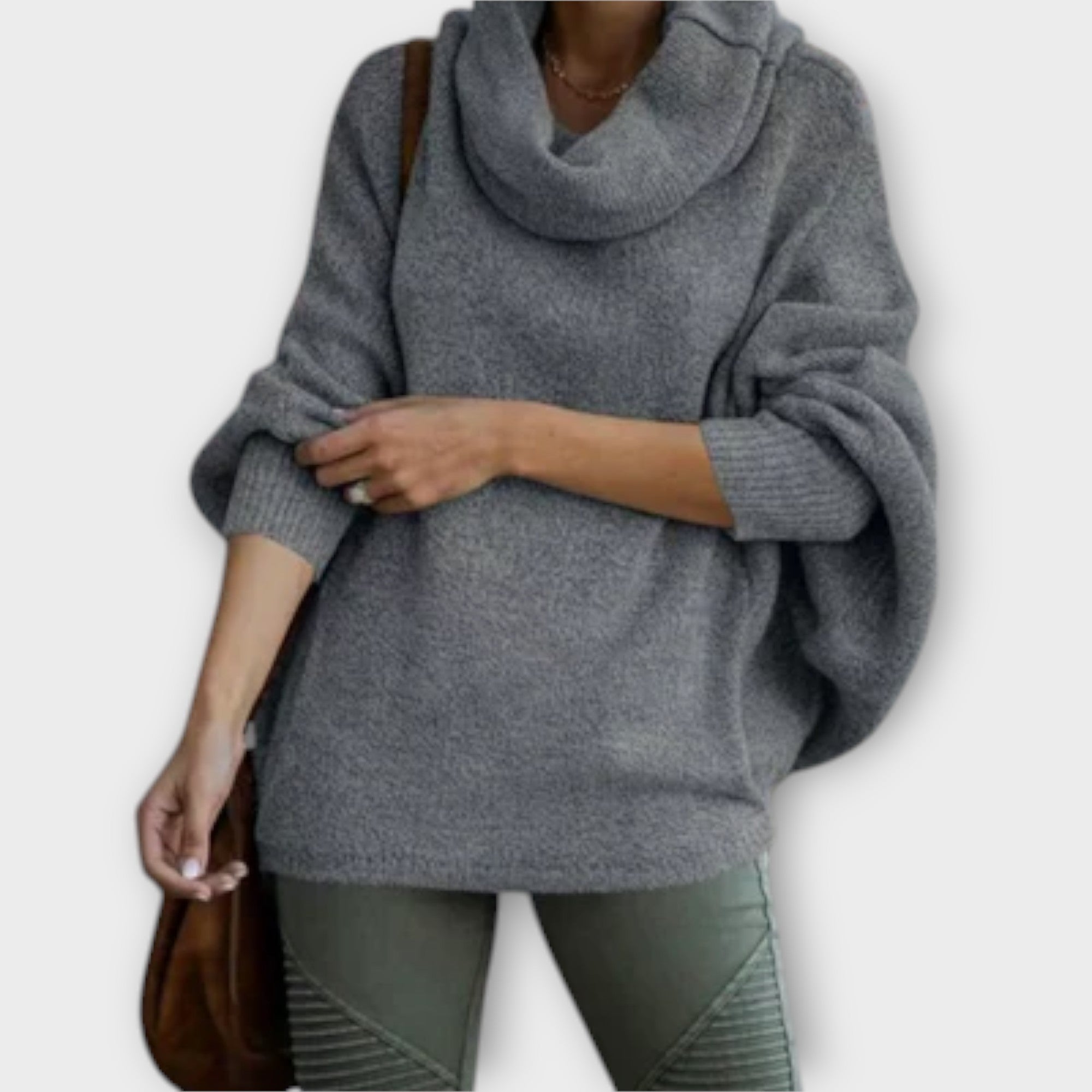 Ronja - Beige elegant rullekragegenser