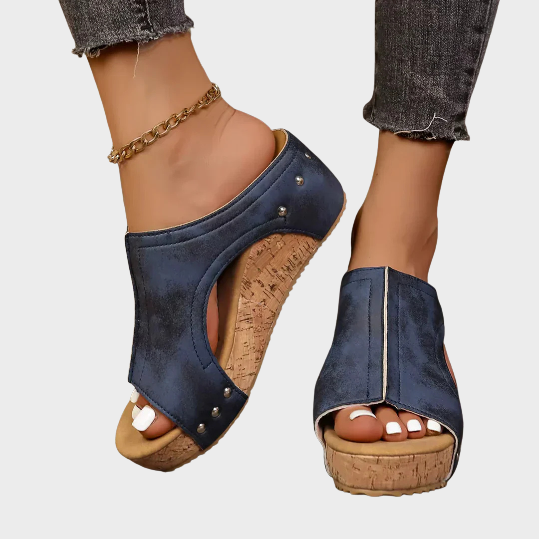Emma - Sommerlige kile-sandaler