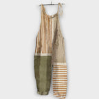 Cathrine - Beige nostalgisk selebukse med striper