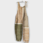 Fride - Beige selebukse med stripemønster