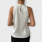 Iselin - Champagnefarget bar-skulder-topp