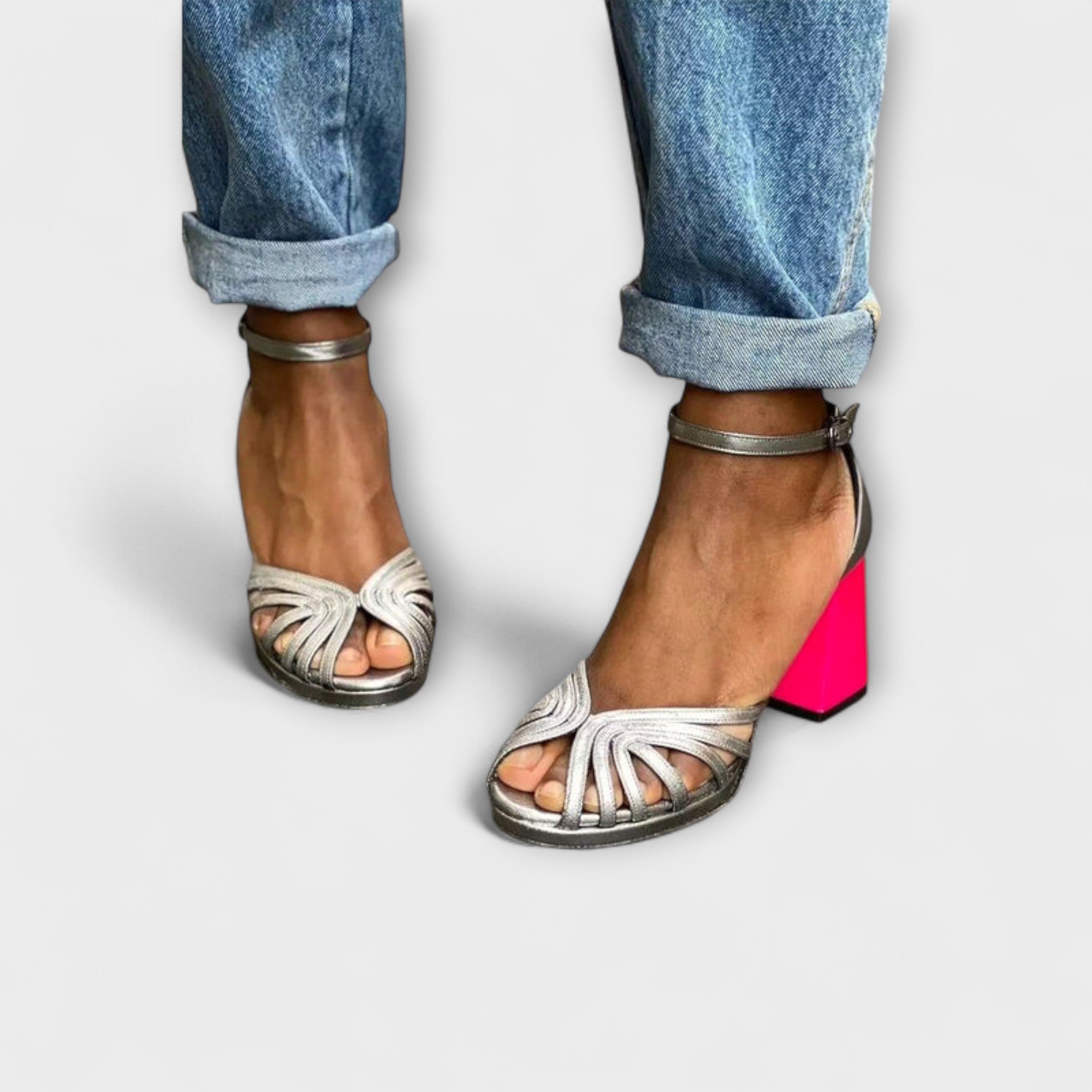 Iselin - Elegante Glitrende Sandaler