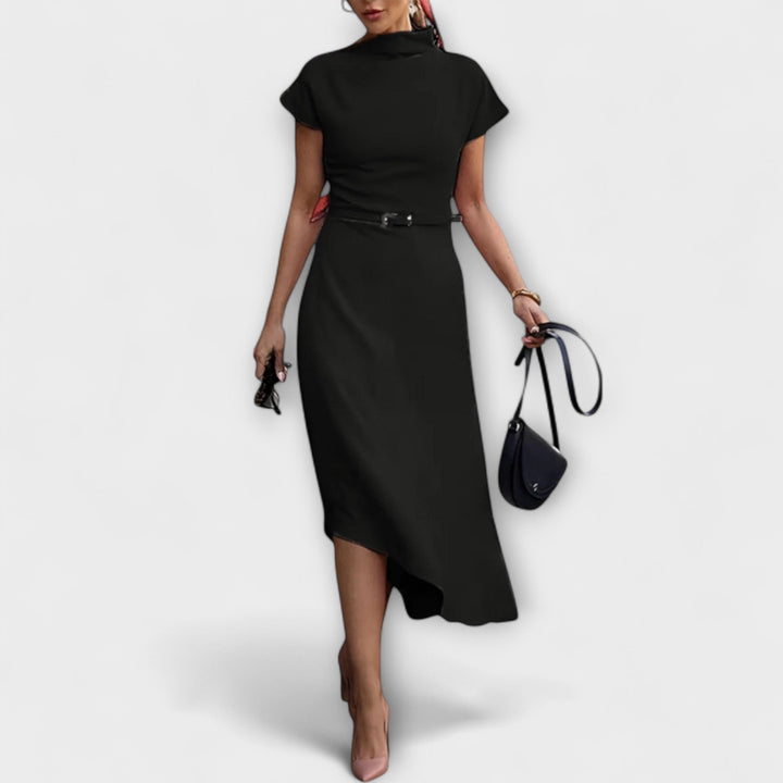 Marte - Hvit asymmetrisk urban kjole
