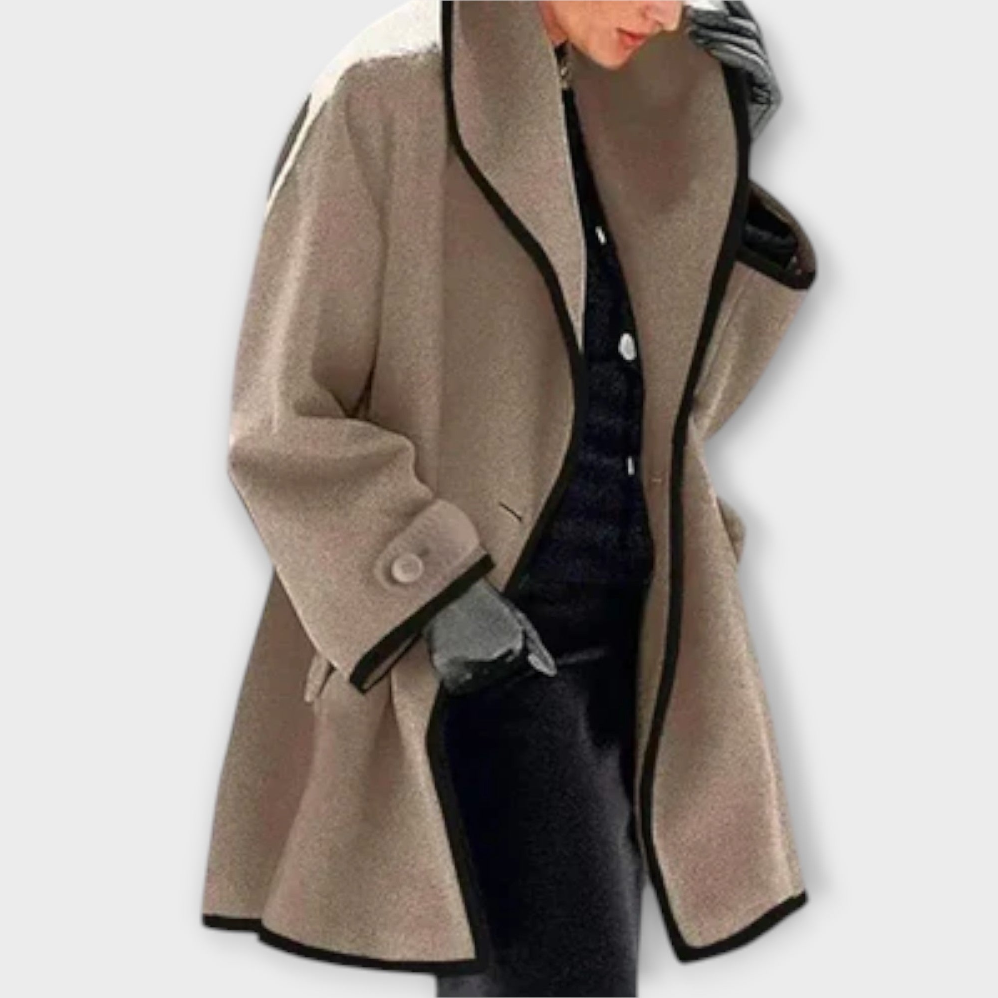 Ragnhild - Blå elegant trenchcoat