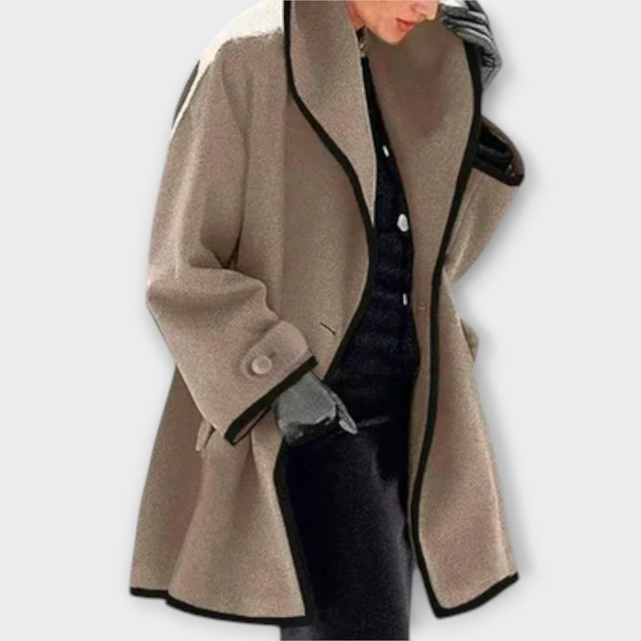 Ragnhild – Blå elegant trenchcoat