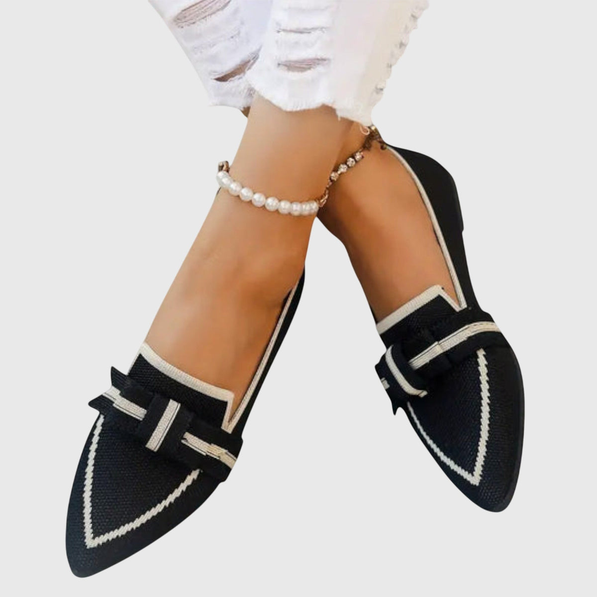 Marit - spisse loafers med strass
