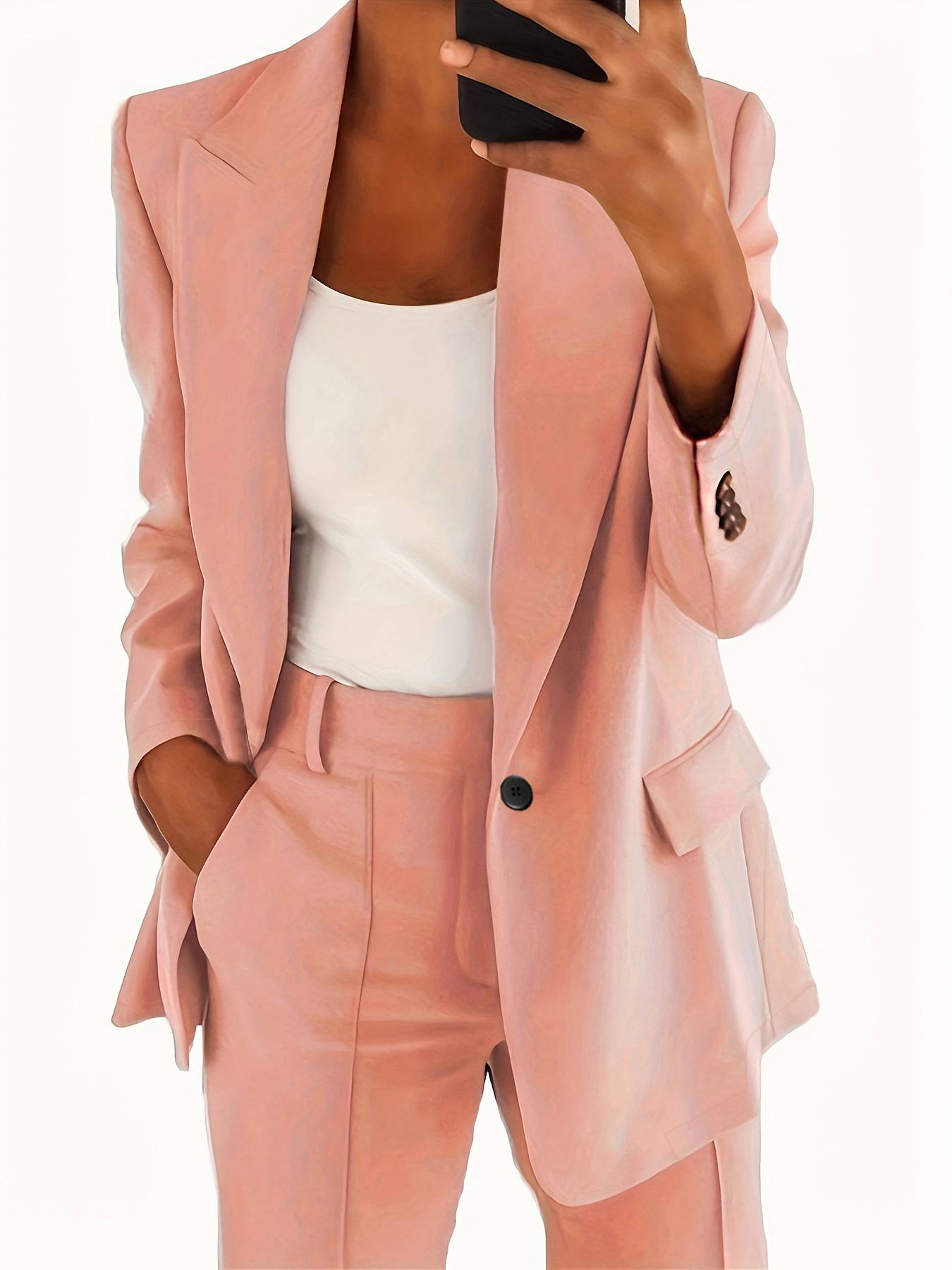 Astrid - Elegant svart 2-delt blazer-sett