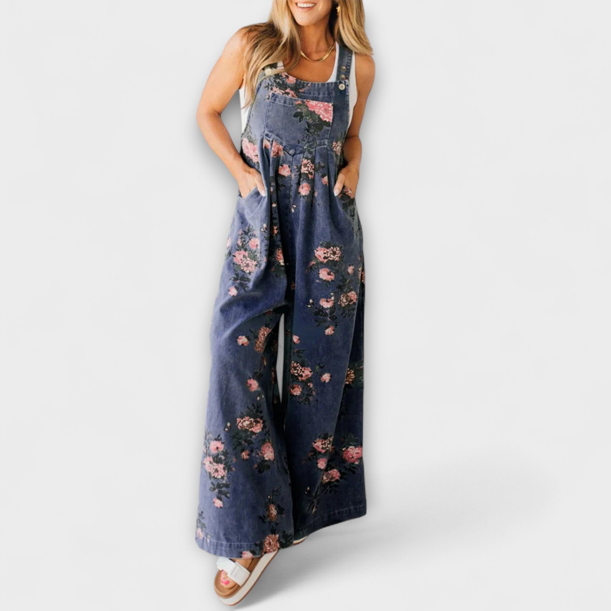 Live - Blomster-jeans-selebukse