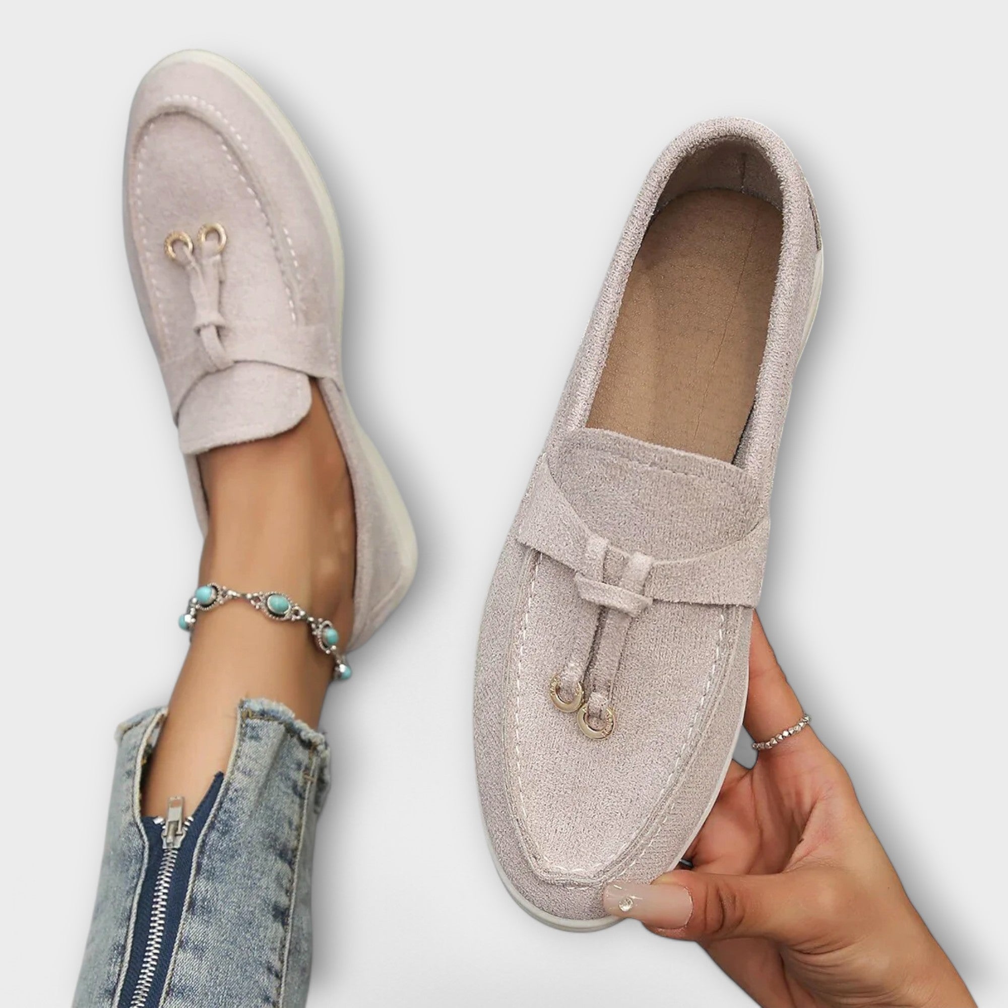 Aurora - Elegante Beige tøfler