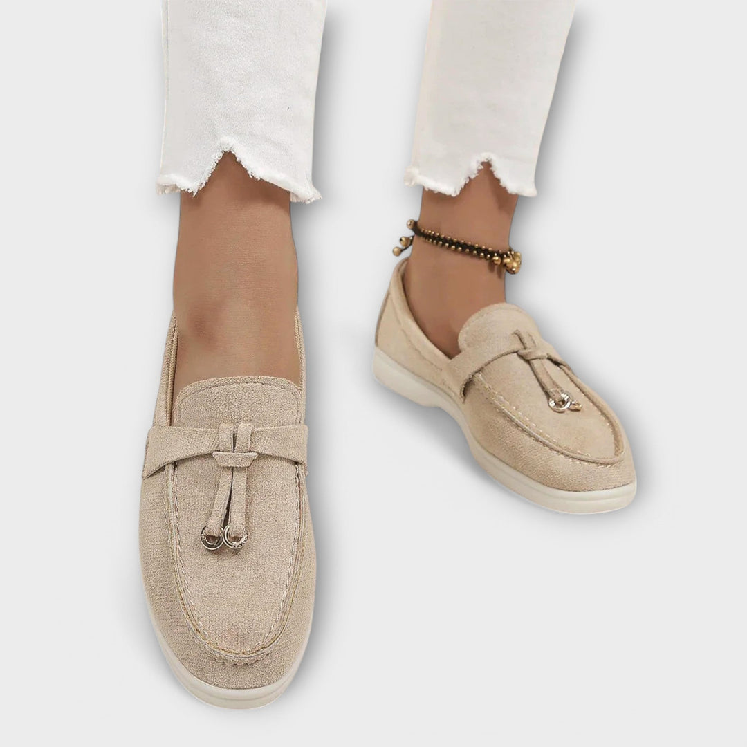 Aurora - Elegante beige tøfler