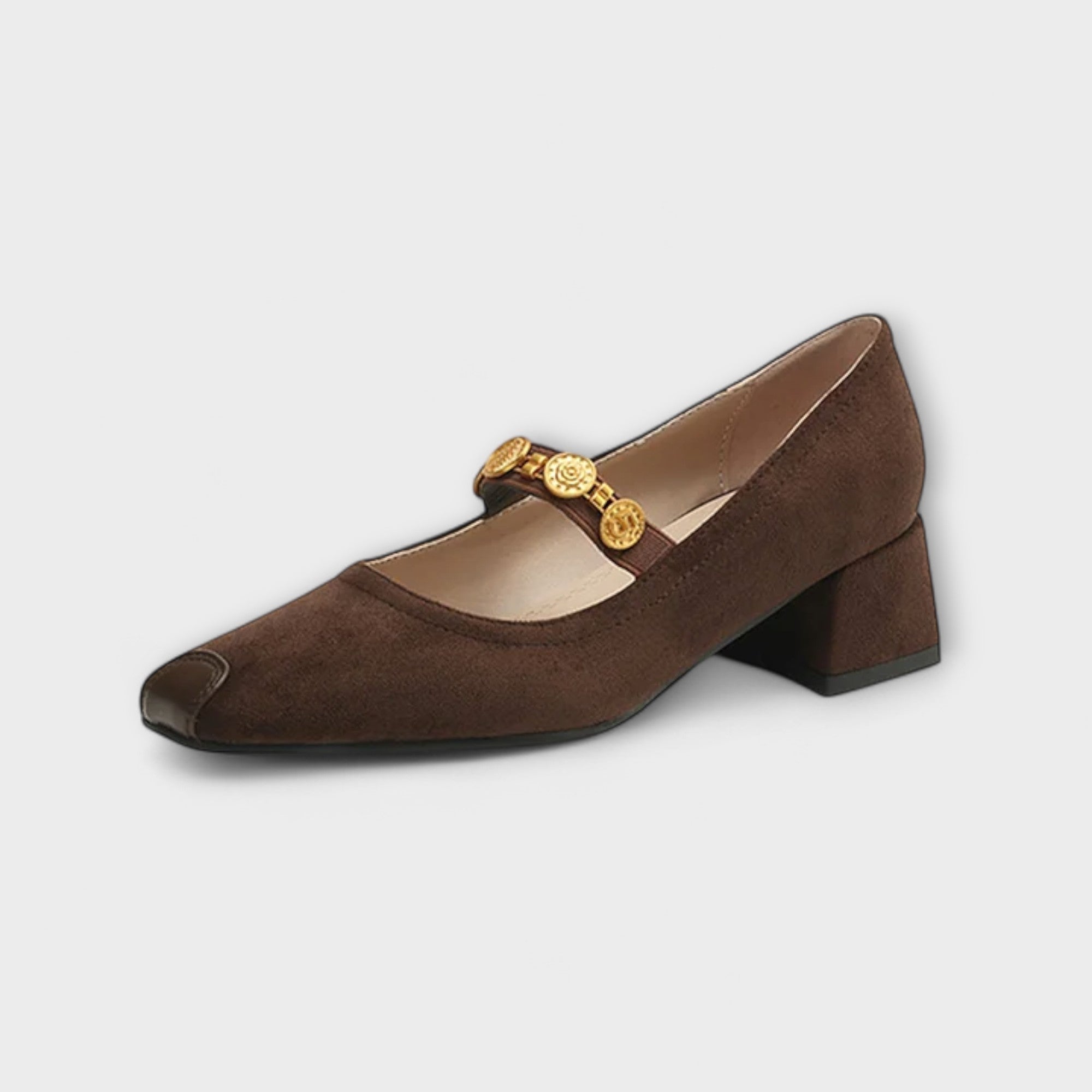 Kjersti - Pumps med gullspenne