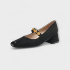 Kjersti - Pumps med gullspenne