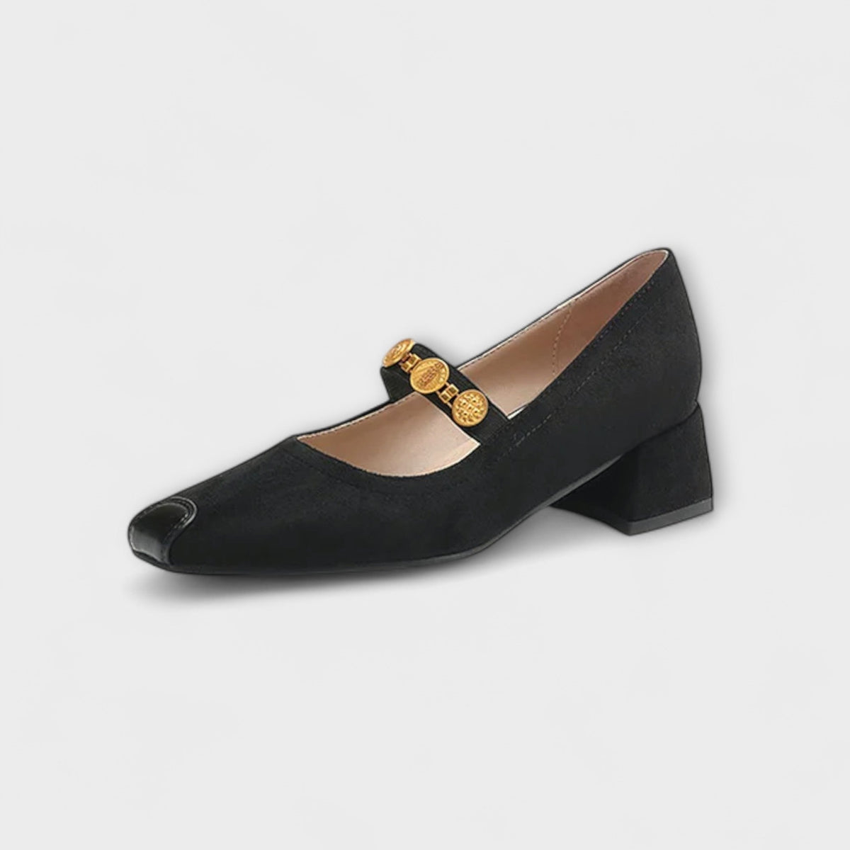 Kjersti - Pumps med gullspenne