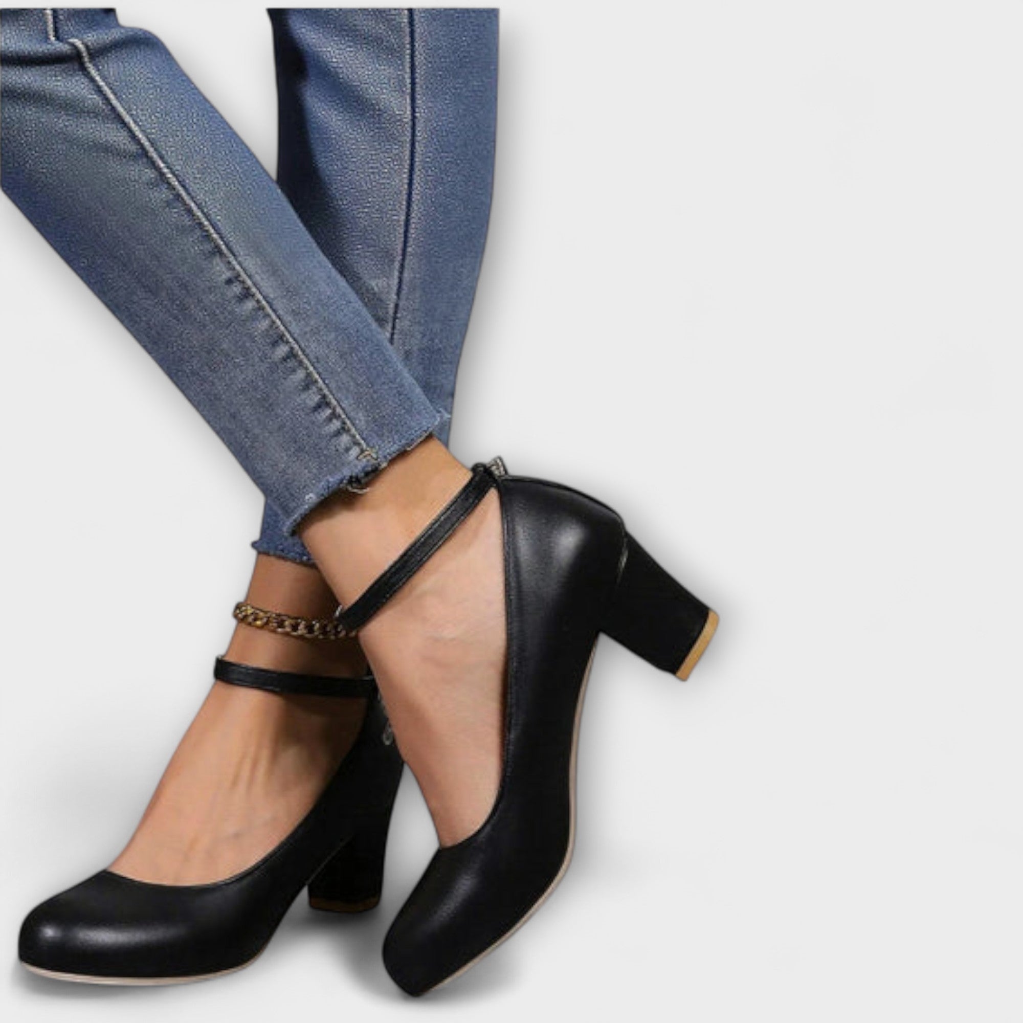 Bjørg - Pumps med ankelrem
